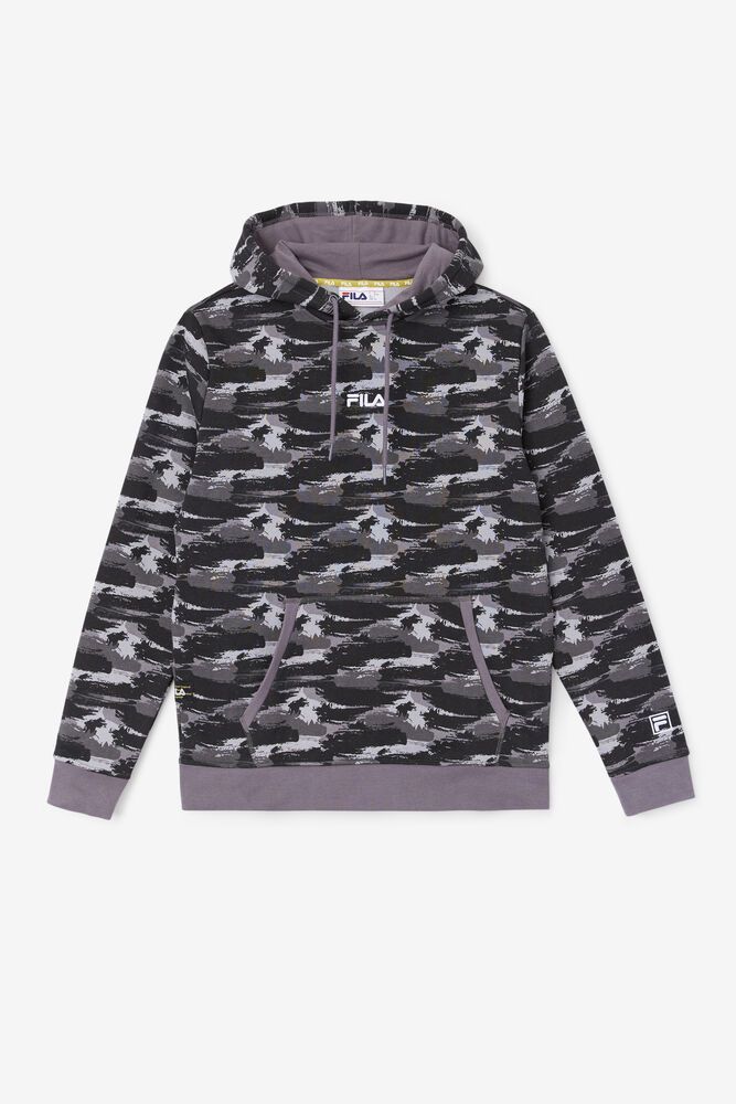 Fila Hoodie Panske Seneca Čierne - WINVB3924